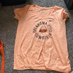 Nike Oklahoma state cowgirls v-neck t-shirt